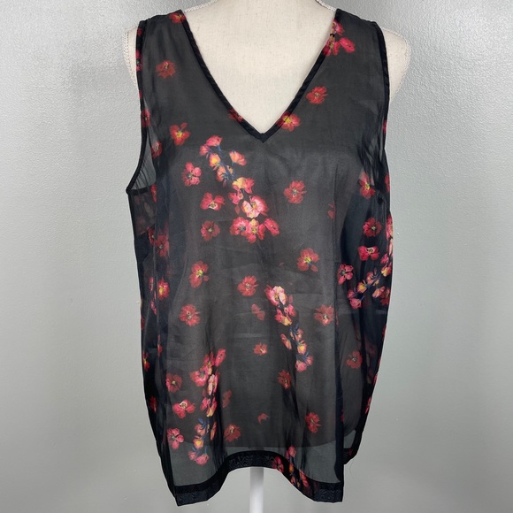 A New Day || Sheer Floral Tank - Picture 1 of 7